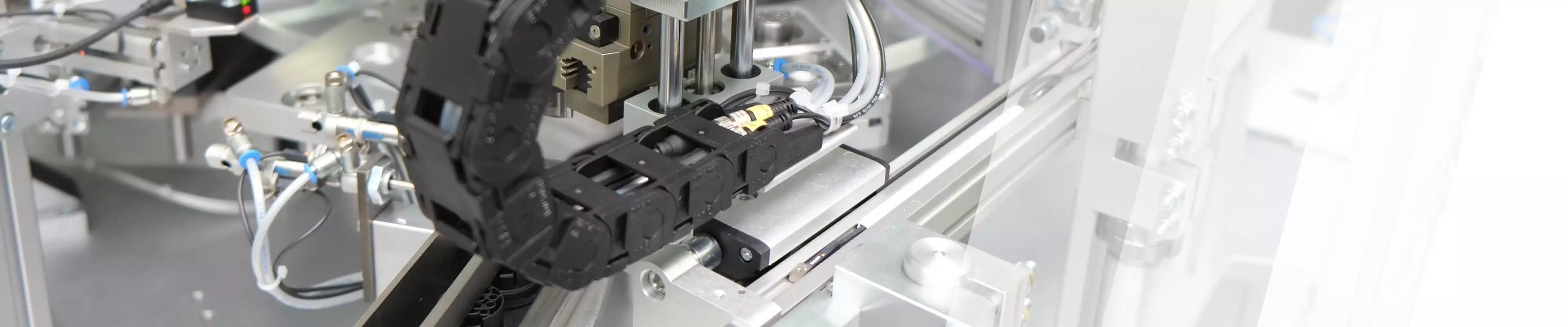 Detailaufnahme einer Werkzeugmaschine