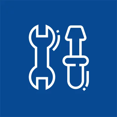 Icon Montage: Keine Montagearbeiten am Druckgerät