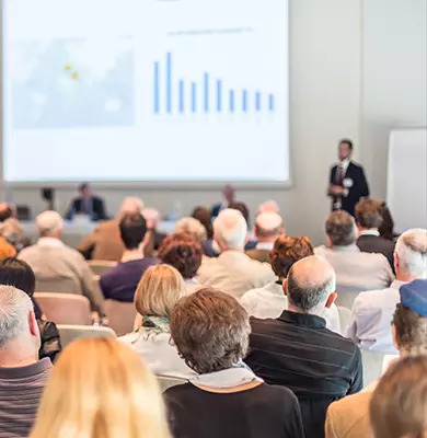 Referent bei einer Fachtagung