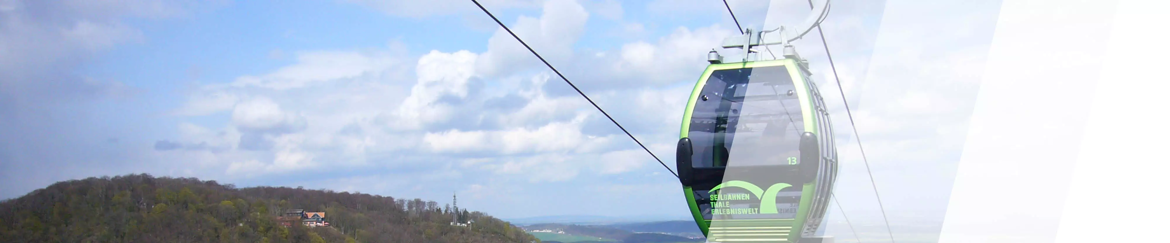 Seilbahnkabine der Thale-Seilbahn