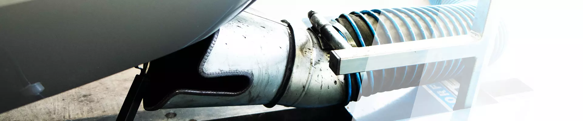 Schlauch einer Abgasuntersuchung